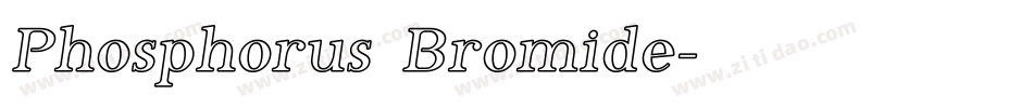Phosphorus Bromide字体转换